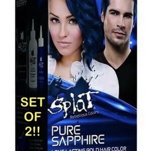 🌊 Splat Rebellious Colors Pure Sapphire Hair Dye Kit – Set of 2 🌊